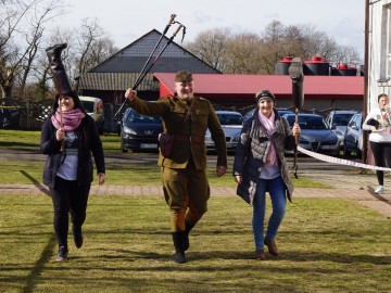 Tropem Wilczym bieg pamięci Żołnierzy Wyklętych w Dobromierzu na terenie PPK., 