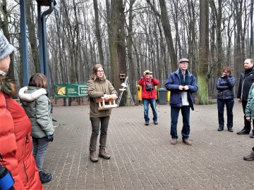 Edukacyjny zimowy spacer po Lesie Łagiewnickim 2024, 